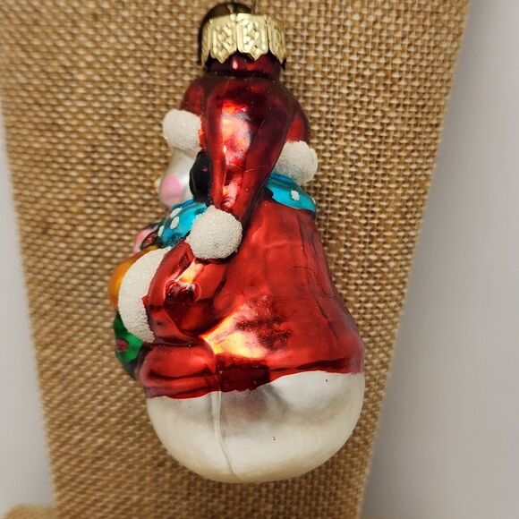 Thomas Pacconi Blown Glass Snowman Christmas Ornament Museum Series - Picture 4 of 8